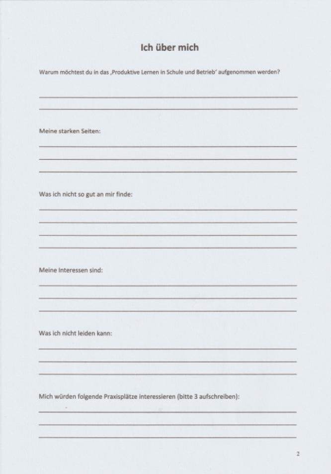 Aufnahmeantrag Seite 2