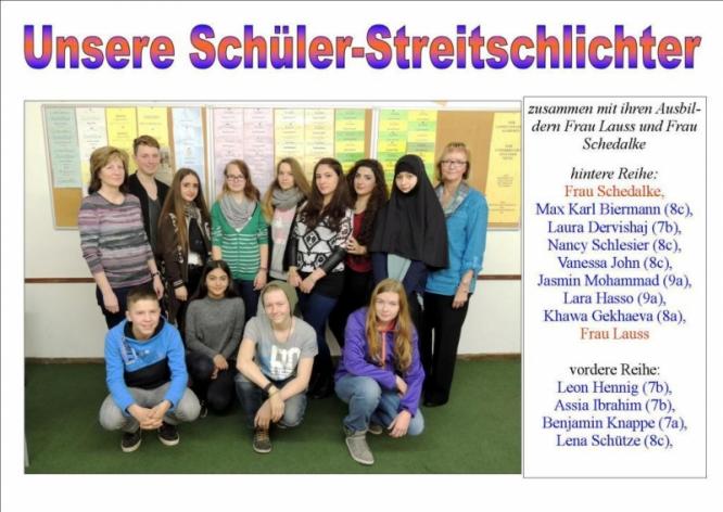 Das sind unsere aktuellen Schülerstreitschlichter